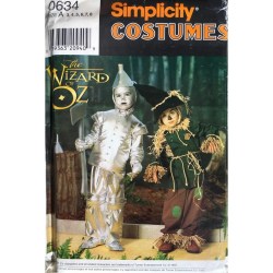 5414 7814 SIMPLICITY TIN MAN, SCARECROW WIZARD OF OZ KID 3-8/    PATTERN UNCUT
